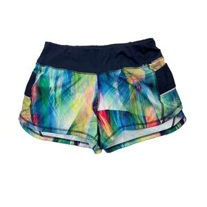 Athleta Multicolor Tropea Printed Ready Set Athletic Shorts